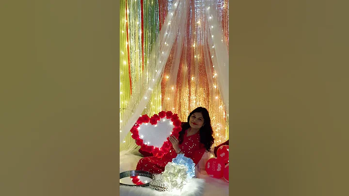 #shorts Canopy Making at Home | Canopy Decoration for Anniversary | Floor sitting arrangement