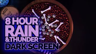 ASMR • Dark Screen • Cozy, Sleepy Thunderstorm • Wood Soup Girl