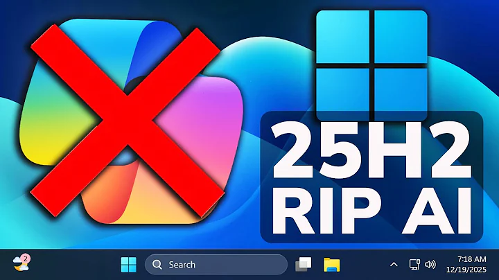 Windows 11 25H2: Remove AI Completely (Copilot, Recall, AI Actions and more)