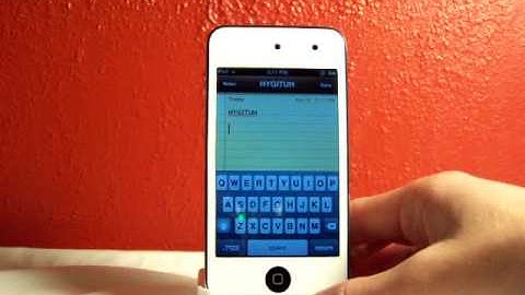 Caps Lock on iPod Touch, iPad and iPhone! (iOS 4.0+)