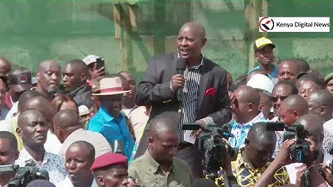 Listen to what Gov.Mutahi Kahiga told Nyeri Residents in front of President Ruto!!