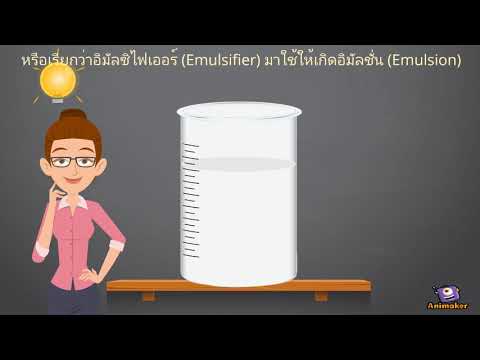 Emulsification of coconut milk (การเกิดอิมัลชั่นในน้ำกะทิ)