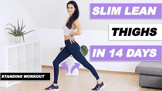 QUICK THIGH SLIMMING WORKOUT | 8 Min Thigh Standing Workout | NO Bulky Legs, No Talking, Low Impact! screenshot 4