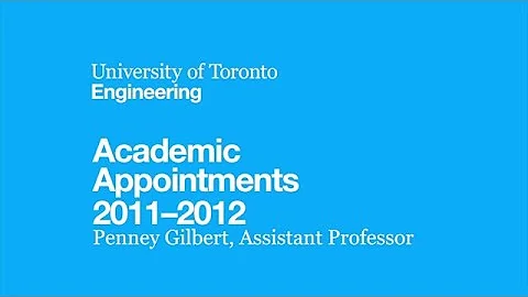 Academic Appointments 2011-2012 - Penney Gilbert