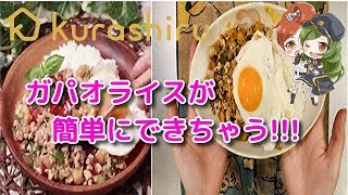 4料理動画冷凍野菜を使って簡単調理ガパオライス