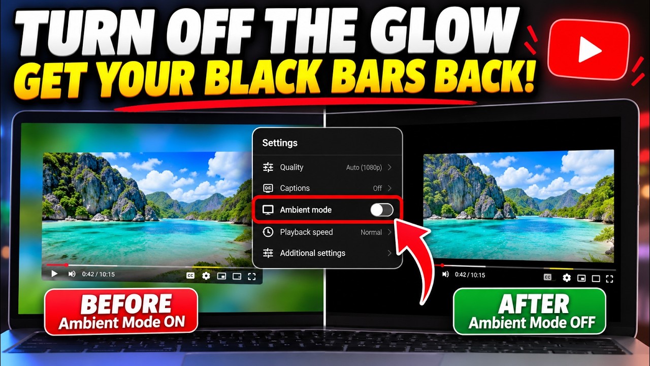 How to Make YouTube’s Video Background Completely Black