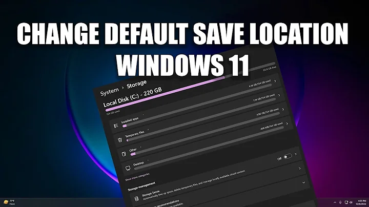 How to Change the Default Save Location in Windows 11
