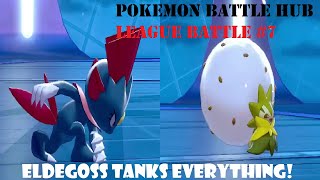 Choice Band Weavile And Regenerator Eldegoss! Ft.Daddy Mac! (Pokémon Battle Hub League Battle #7)