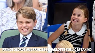 All of Prince George and Princess Charlotte Public Speaking moments so far...