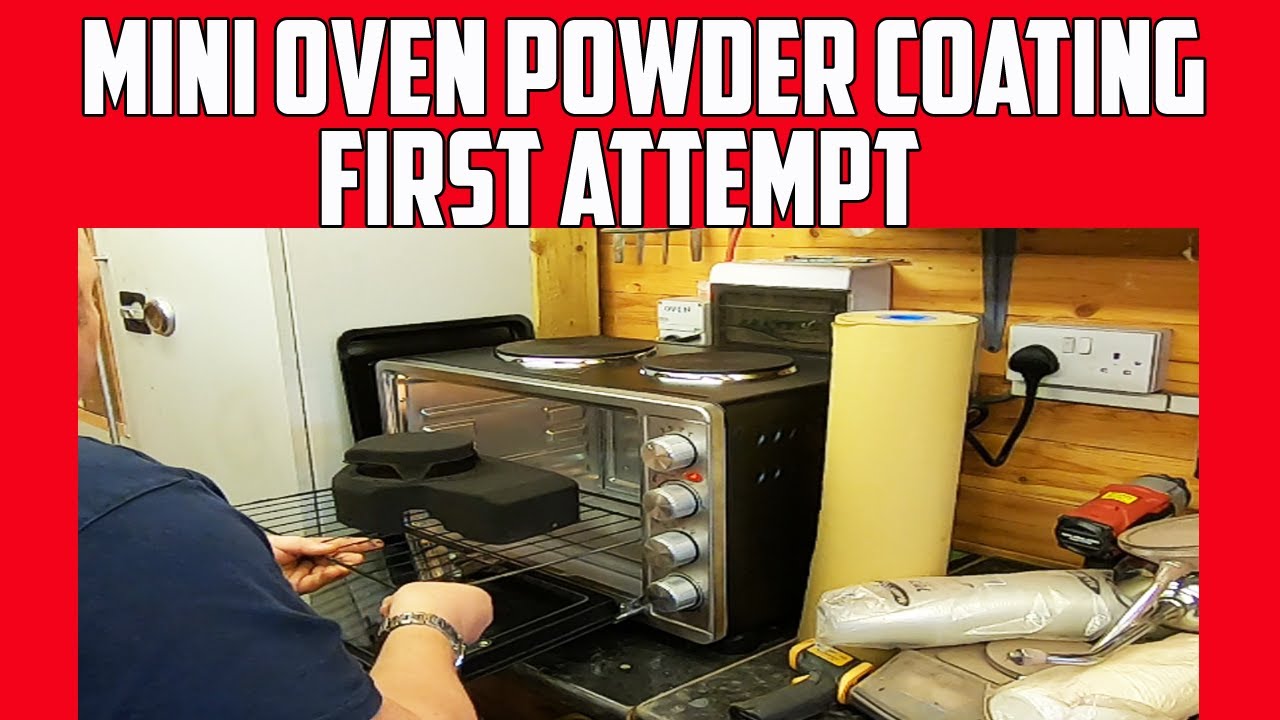 Workshop mods and first powder coating in the new mini oven