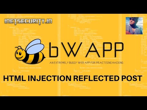 Bug Bounty Basics - 2. HTML Injection Reflected POST | #bugbounty #bwapp #techiejosh #tamil