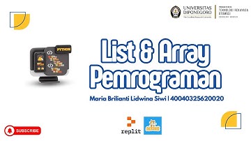 List, Array pada Scratch dan Python | Coding Itu Mudah (3)