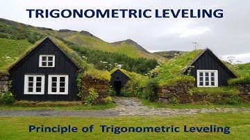 Trigonometric Levelling - Principle - Online Civil Engineering Notes