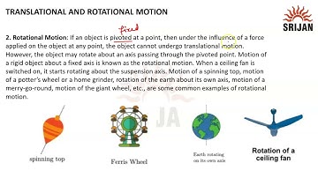 1. Translational and Rotational Motion