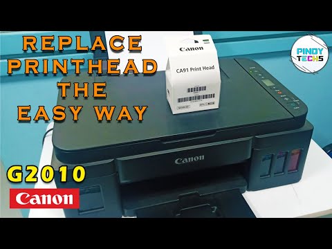 STEP BY STEP REPLACE PRINTHEAD CANON G2010 G3010 G4010 G1010 FULL VIDEO (Tagalog)