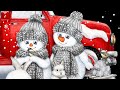 How to paint snowman family  acrylic tutorial