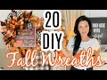 🎃🍁20 DIYS DOLLAR TREE FALL WREATHS GARLANDS TREES DECOR DECO MESH 🎃🍁 Olivia's Romantic Home DIY