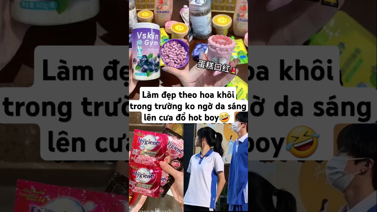 Video Làm đẹp theo hoa khôi trong trường ko ngờ da sáng lên cưa đổ hot boy#shorts #beautytips #beauty - youtube