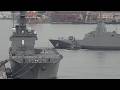 2026海上自衛隊呉基地空母KAGA「6月14日(日)KAGAさんIPD26遠征中!」フリゲート艦FMM-7によど出港!