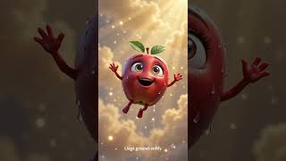 🍎 La Manzana que Tenía Miedo de Caer #FrutiNovelas #Cuentos #Aprender #Valores #Inspiración #Shorts