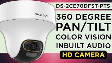 🔥 The BEST HD Camera from Hikvision 🔥 DS-2CE70DF3T-PTS | Pan/Tilt with Audio & ColorVU