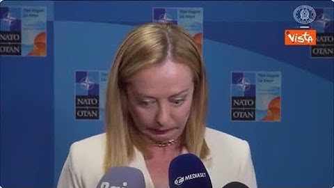 Vertice Nato, Meloni ai cronisti: Non vi capisco se mi fate dieci domande insieme