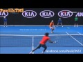 Gael Monfils vs Stephane Robert Between The Legs Shot Australian Open 2016