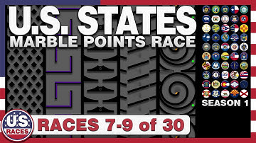 U.S. States Marble Points Race 7-9 of 30 - Video 3 of 10
