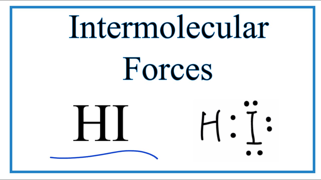 Intermolecular Forces for HI (Hydrogen iodide)