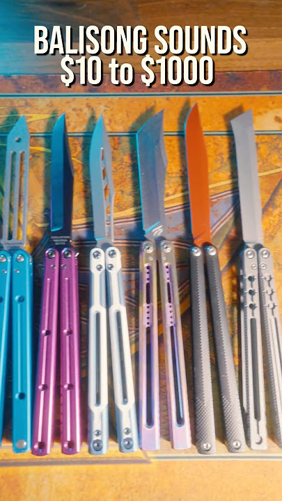 Balisong ASMR - $10 to $1,000 #balisong #butterflyknife