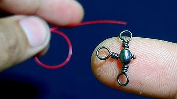 How To Tie a Three Way Rig For Catfish, Three Way Swivel | Universal Fishing Knot