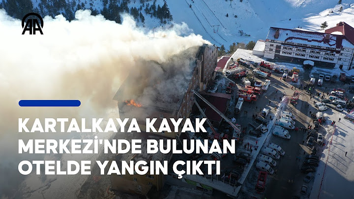 Kartalkaya Kayak Merkezi'nde bir otelde yangın çıktı