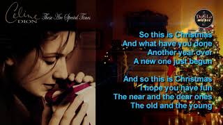 Celine Dion - Happy Christmas (With Lyrics)