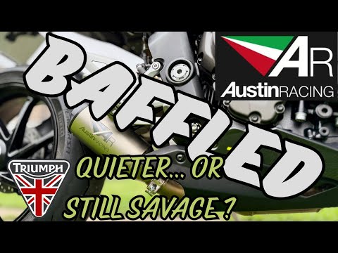 Did I Just DESTROY My Speed Triple's Sound?, Austin Racing Baffle