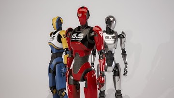 Robot 13 test animation preview Unreal Engine