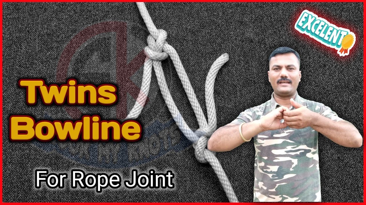 How to tie Twins Bowline ( Twins Bowline ko kaise banaye ) YouTube