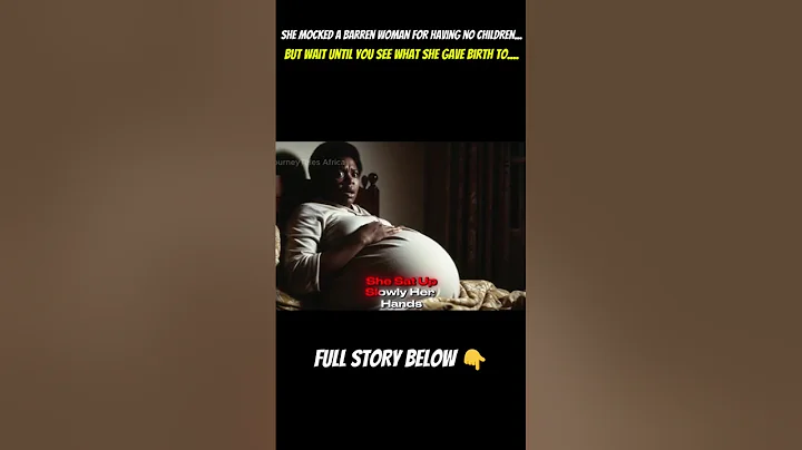 SHE MOCKED A BARREN WOMAN... AND THIS HAPPENED! 😱 #storytime #africanfolklore