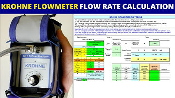 Calculate flow rate in Krohne Magnetic Flowmeter | GS 8 B Calculation Table Explained