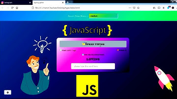 how to make a Typing Speed Game | Typing game | hindi project | typing game for beginner - Tutorial