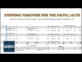 Striving Together for the Faith | Alto | Vocal Guide by Sis. Christine Quelbio