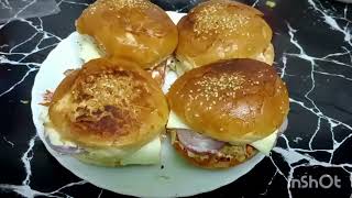 Veg burger recipe || ?karahi paneer burger?? || chize veg burger recipe ||?