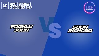 4K Fadhlujohn Vs Soonrichard Kbsc Sunday 31 December 2023