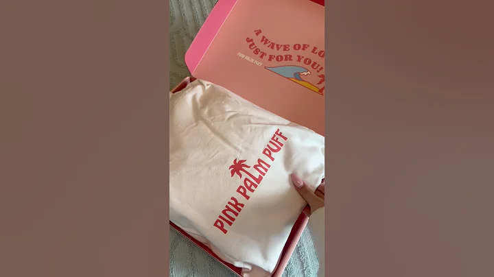 unboxing my ppp hoodie! 💗☁️🌴 #pinkpalmpuff #hoodie #pink #fyp