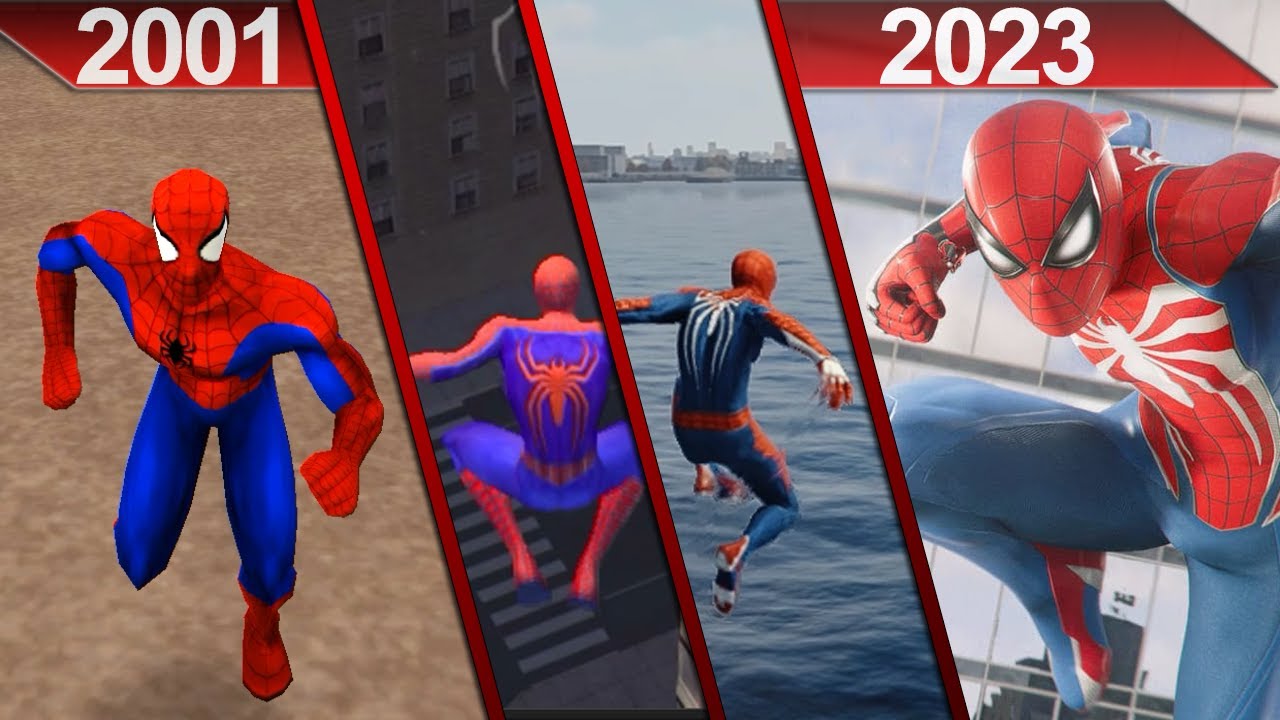 Evolution of Spider-Man Games Graphics (2001 - 2018)