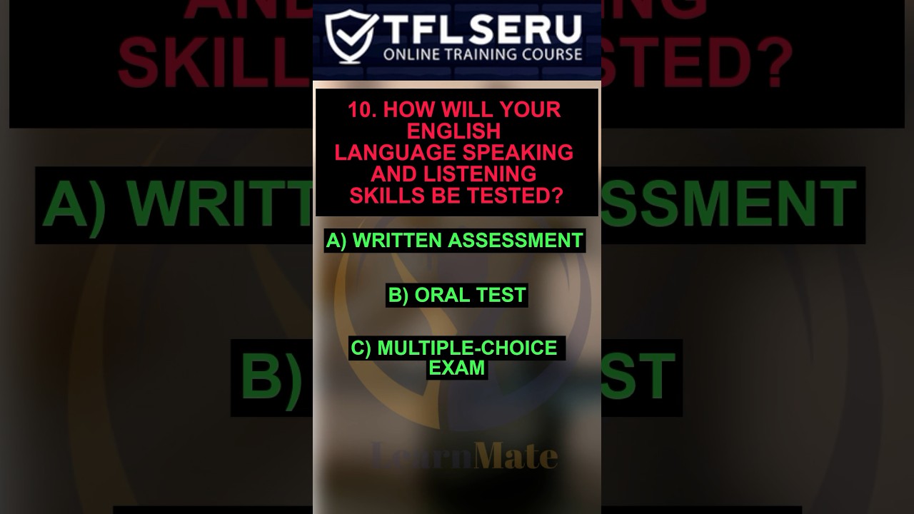 TFL SERU Test - Tfl SERU mock test #seru #tfl #shorts