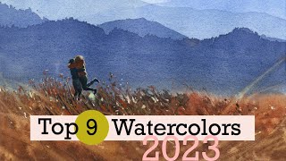 A Year in Kazakhstan - Watercolor Paintings Series. Mountains, Landscapes and People