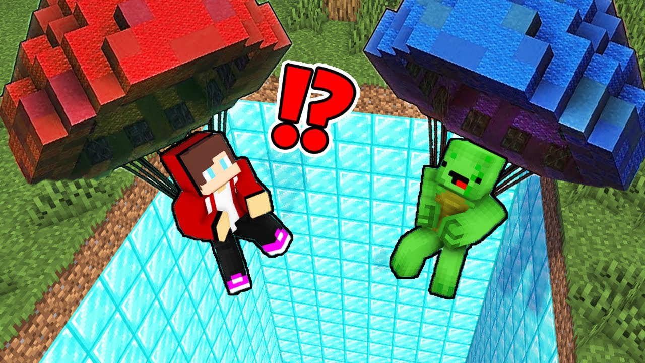 How Mikey & JJ Escape in Security Base in minecraft challenge (Maizen ...