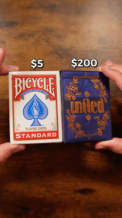$5 VS $200 Playing Cards! Which is better? 😮 #asmr #viral_video #satisfying #pov #shuffle