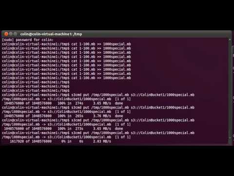 CloudOpt Acceleration of an S3 Upload - Linux