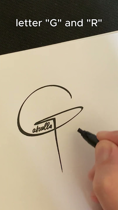 How to write the letter“G' and 'R'#signature calligraphy lettering #calligraphy #art#signatureideas